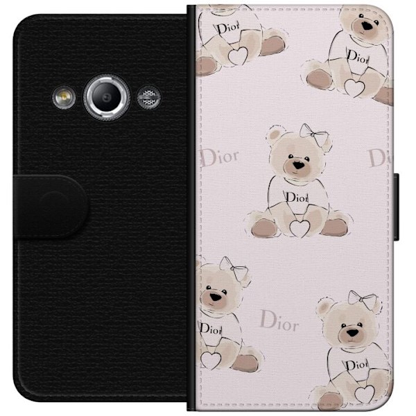 Samsung Galaxy Xcover 3 Tegnebogsetui Teddy Dior Vibes - luksuriøs bamse i modetil