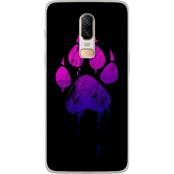 OnePlus 6 Gennemsigtig cover Paw