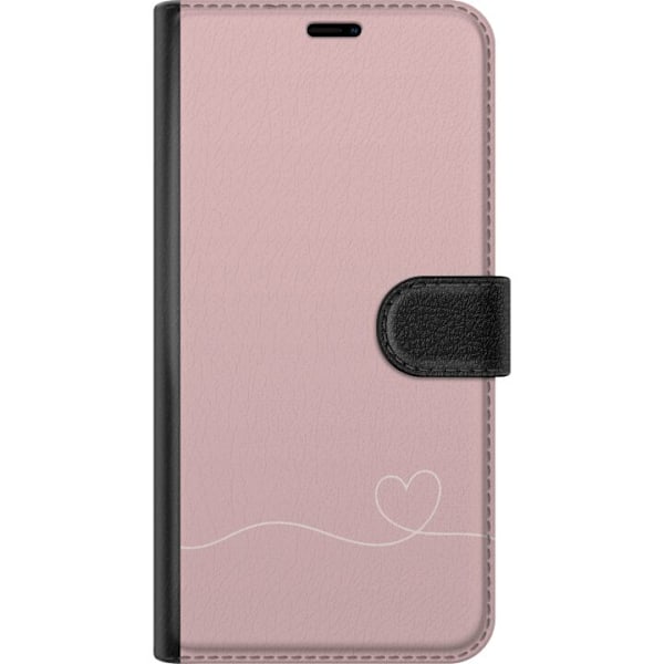 Sony Xperia 10 V Plånboksfodral Rosa Hjärna Design