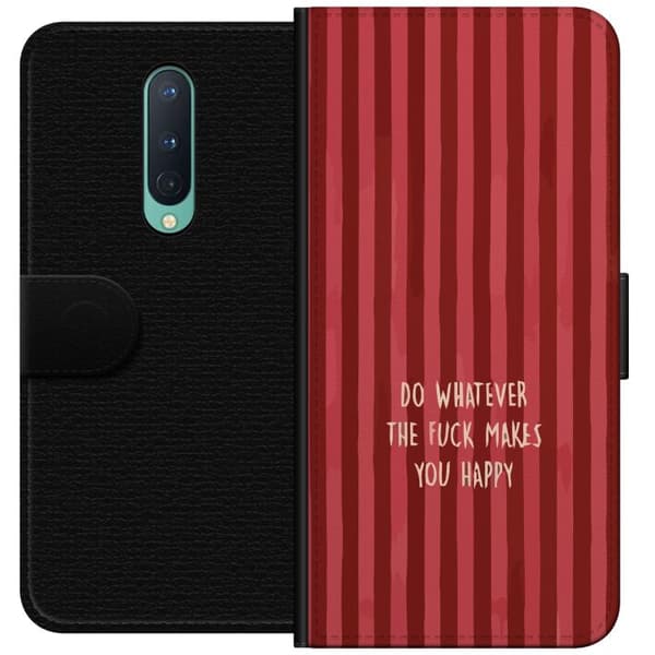 Yhteensopiva Lompakkokotelo OnePlus 8 Gör det som gör dig glad punainen