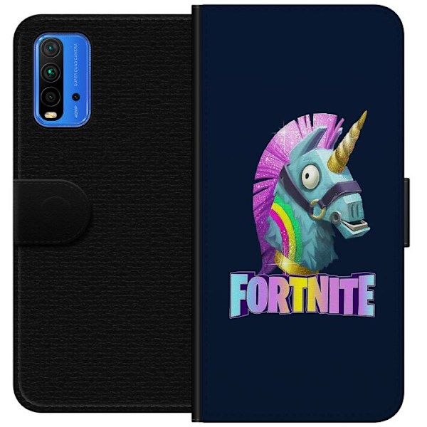 Xiaomi Redmi Note 9 4G Tegnebogsetui Fortnite Hest