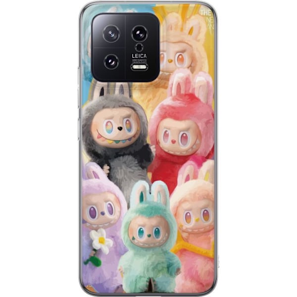 Xiaomi 13 Genomskinligt Skal Labubu Sketch Style – Handritat monster i tusch