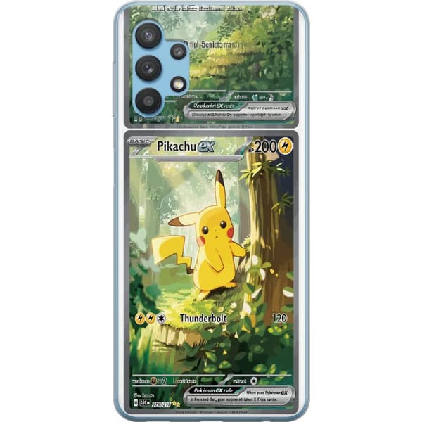 Kompatibelt Mobildeksel til Samsung Galaxy A32 5G Pikachu grønn