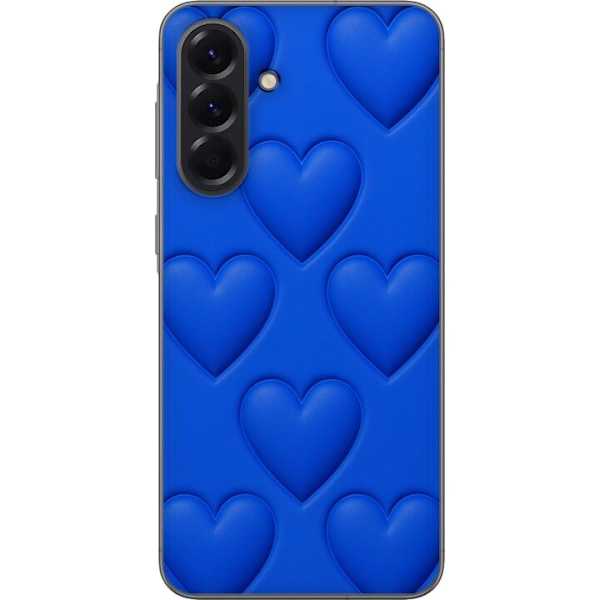 Samsung Galaxy A56 Genomskinligt Skal Blue Hearts