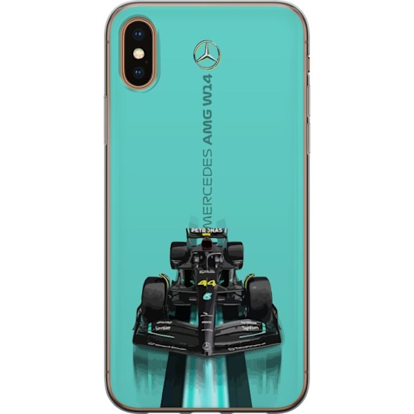 Apple iPhone X Genomskinligt Skal Mercedes F1