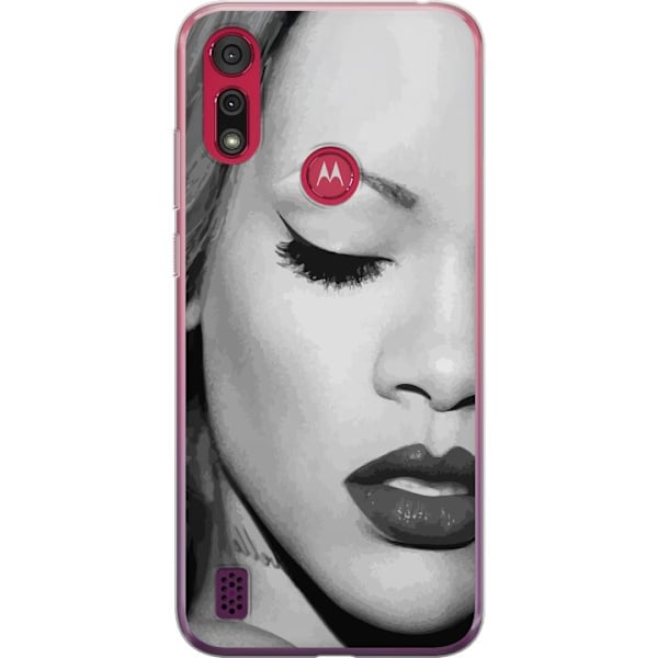 Motorola Moto E6s (2020) Gjennomsiktig deksel Rihanna – Aest