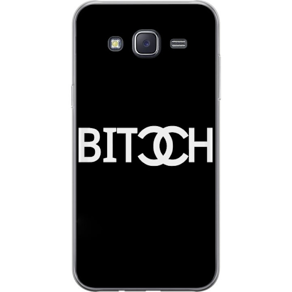 Samsung Galaxy J5 Gennemsigtig cover Bitch Chanel Inspireret Streetstyle Mode Tekstmotiv Trend Ikonisk Stil Urban Design