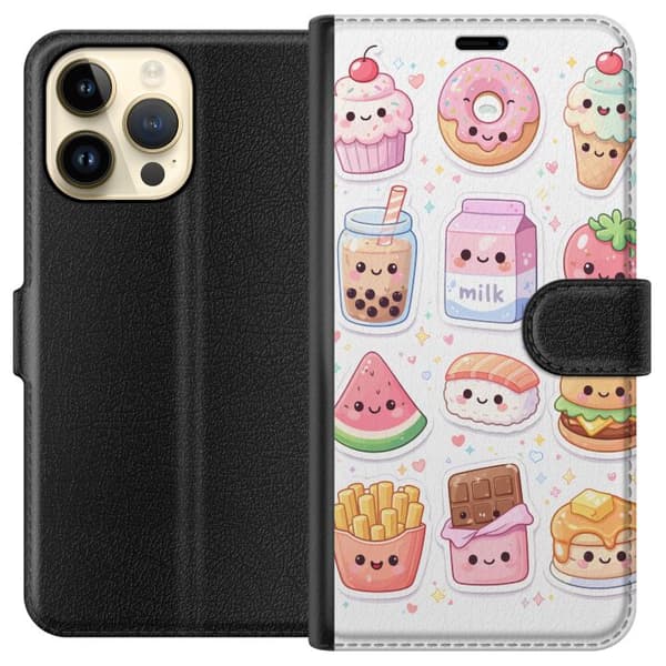 Kompatibelt Plånboksfodral till Apple iPhone 15 Pro Max pixelmonster grön