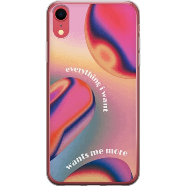 Apple iPhone XR Gennemsigtig cover ønsker mig mere