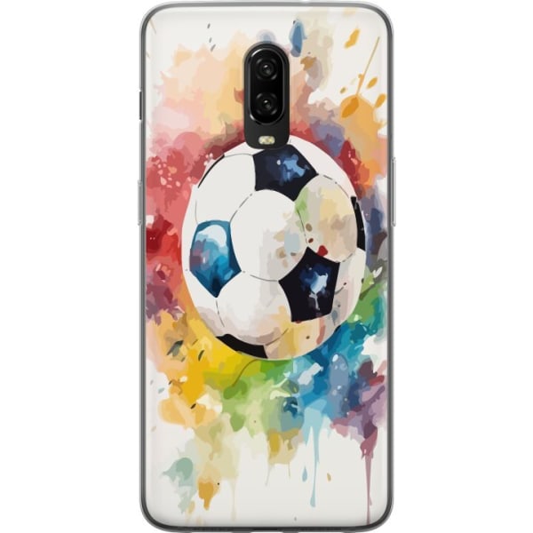 OnePlus 6T Gjennomsiktig deksel Fotball