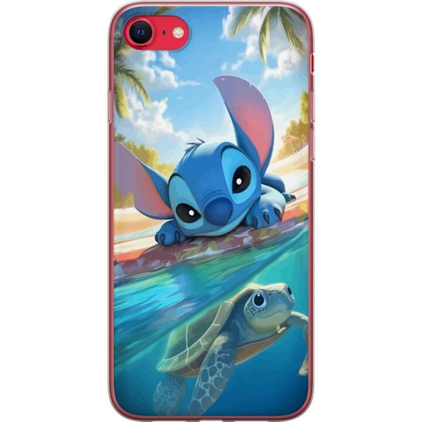 Apple iPhone 7 Gjennomsiktig deksel Stitch med skilpadde - sø