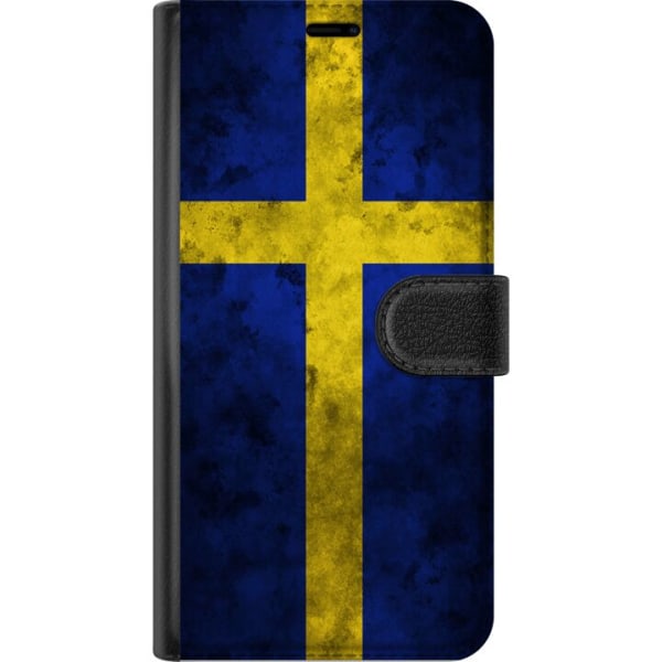 Sony Xperia L4 Lompakkokotelo Ruotsin Lippu