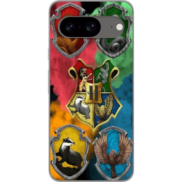 Google Pixel 8 Genomskinligt Skal Hogwarts Houses