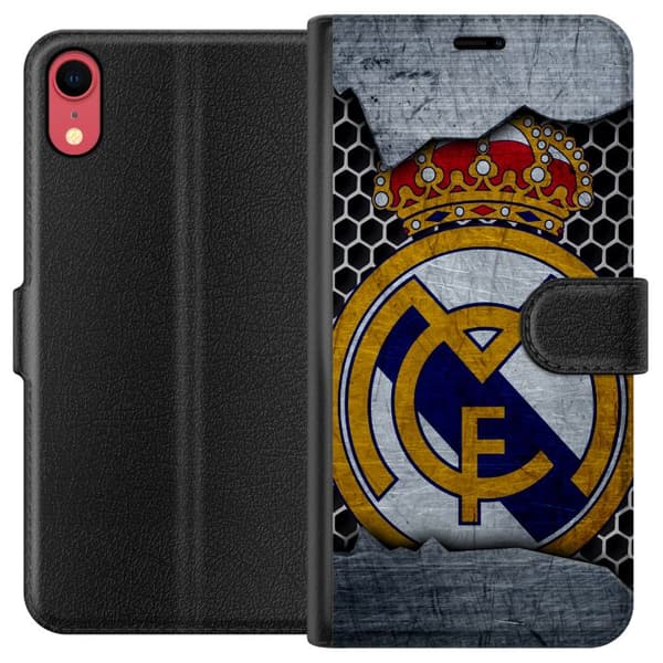 Kompatibel Tegnebogsetui til Apple iPhone XR Real Madrid