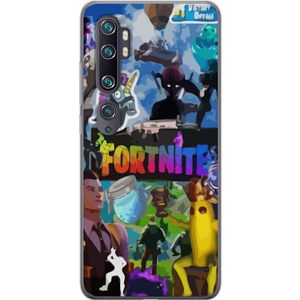 Xiaomi Mi Note 10 Läpinäkyvä kuori Fortnite