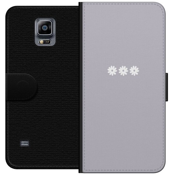 Samsung Galaxy Note 4 Lompakkokotelo Lila Blomminimalismi - tyylikäs kukkakuva lila taustalla