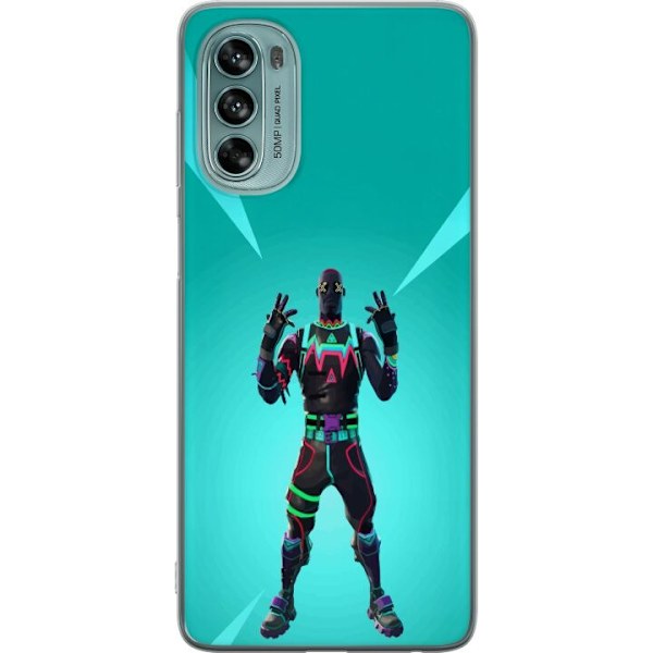 Motorola Moto G62 5G Genomskinligt Skal black knight fortnite