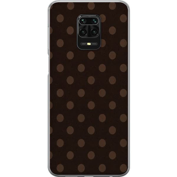 Kompatibelt Mobilskal till Xiaomi Redmi Note 9S Mocha Dots brun