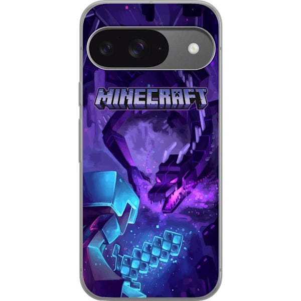 Google Pixel 9 Genomskinligt Skal Minecraft