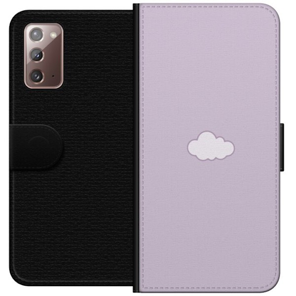 Samsung Galaxy Note20 Plånboksfodral Lila Moln – minimalist