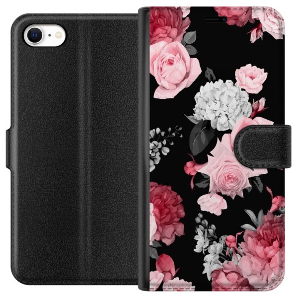 Apple iPhone 6 Tegnebogsetui Floral Blomst