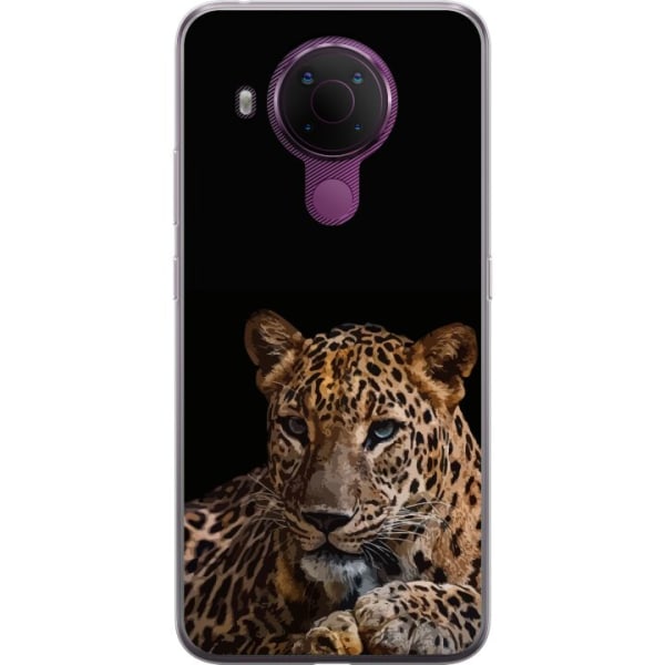 Nokia 5.4 Gjennomsiktig deksel Leopard