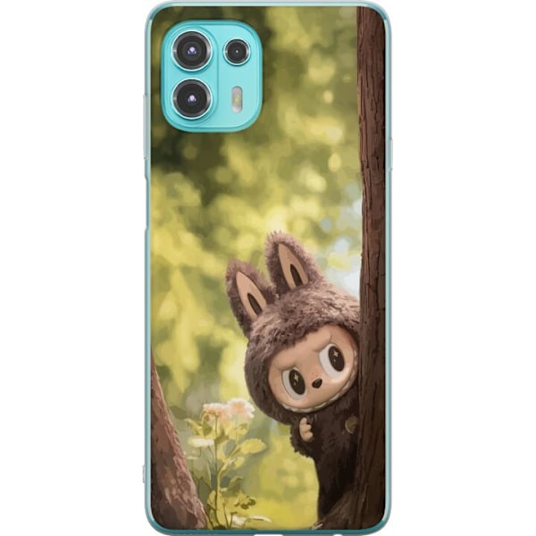 Motorola Edge 20 Lite Läpinäkyvä kuori Labubu Graffiti Vibes – Katutaide hirviömuodossa