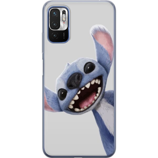 Xiaomi Redmi Note 10 5G Genomskinligt Skal Stitch i Fart – Kawaii Design för Fans & Barn