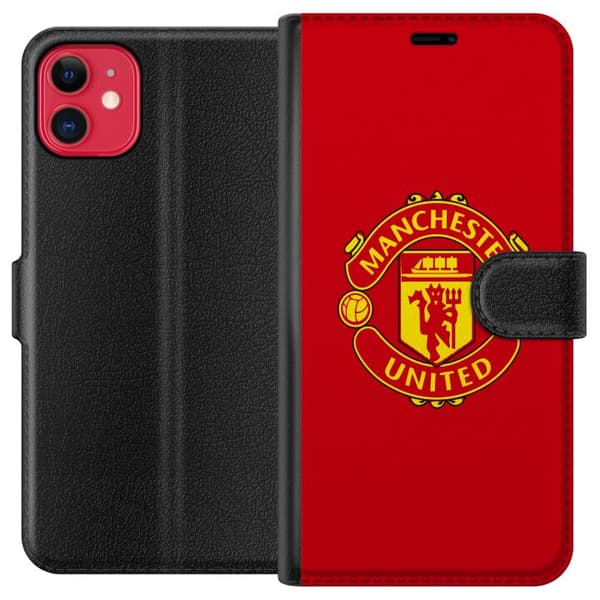 Kompatibel Tegnebogsetui til Apple iPhone 11 Manchester United