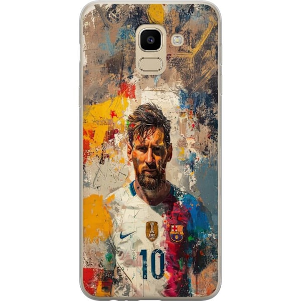 Samsung Galaxy J6 Gennemsigtig cover Messi Art