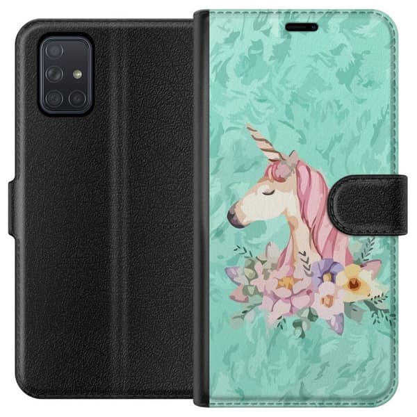 Kompatibel Tegnebogsetui til Samsung Galaxy A71 Unicorn
