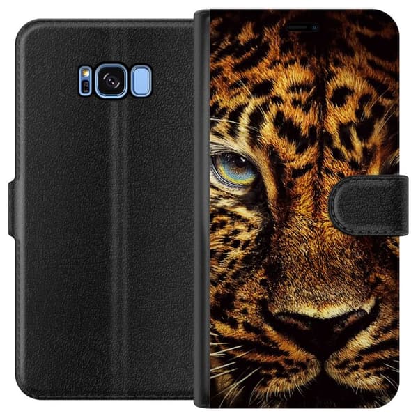 Kompatibelt Plånboksfodral till Samsung Galaxy S8 Leopard