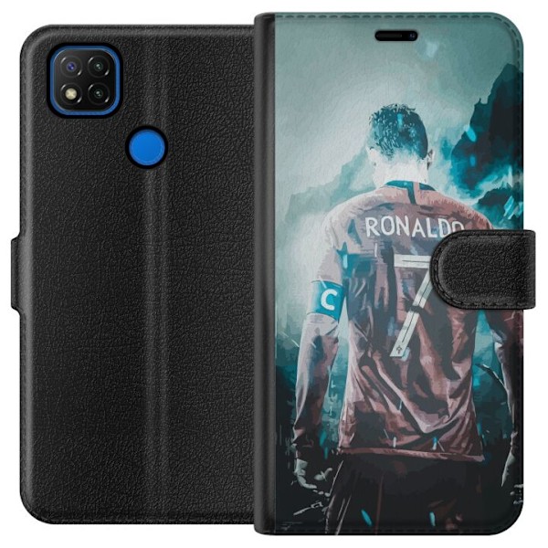 Xiaomi Redmi 9C Plånboksfodral Ronaldo
