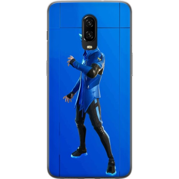 OnePlus 6T Gennemsigtig cover Fortnite - Ninja Blue