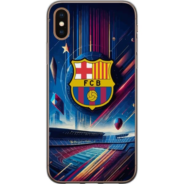 Kompatibelt Mobildeksel til Apple iPhone X FC Barcelona