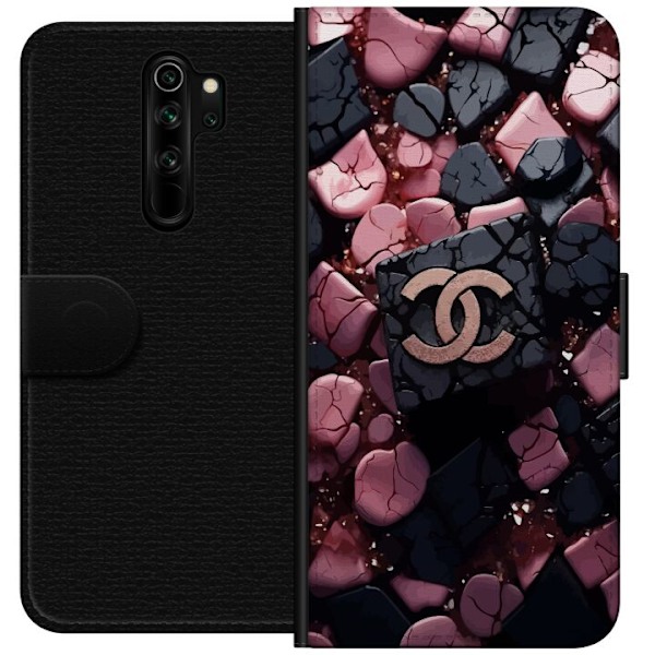 Xiaomi Redmi Note 8 Pro  Lompakkokotelo Chanel Musta ja Pinkki