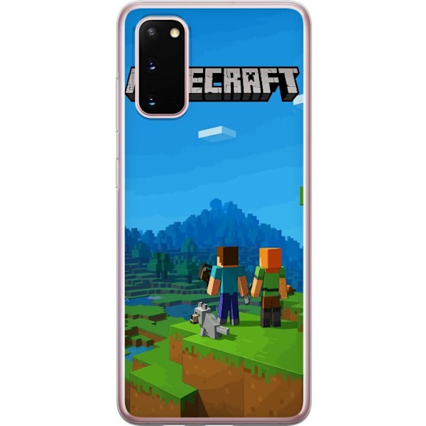 Samsung Galaxy S20 Läpinäkyvä kuori Minecraft Key Art