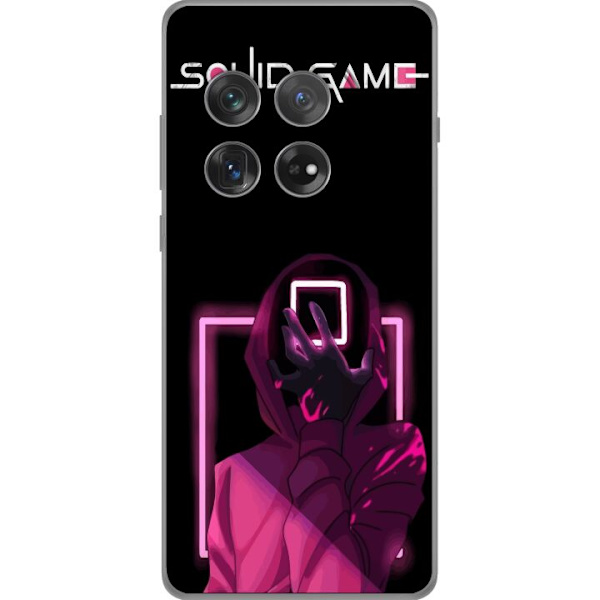OnePlus 12 Läpinäkyvä kuori Squid Game Teema Suosittu Sarja Motiivi Graafinen Ikoninen Suunnittelu Aasialainen Popkulttuuri Jännitys Draama