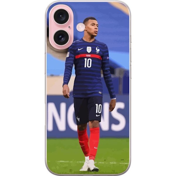 Apple iPhone 16 Gjennomsiktig deksel Kylian Mbappé