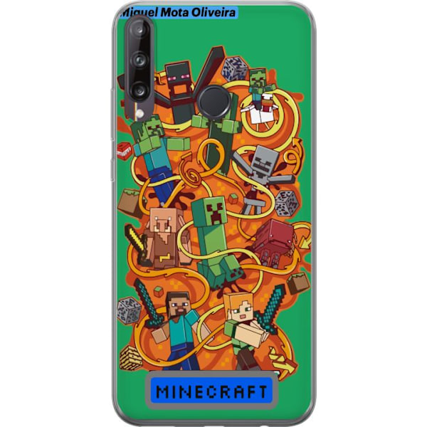Huawei P40 lite E Läpinäkyvä kuori Minecraft