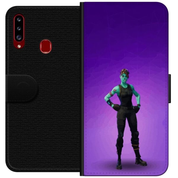 Samsung Galaxy A20s Tegnebogsetui Fortnite - Ghoul Trooper