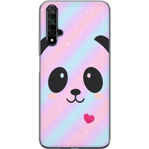 Huawei nova 5T Gennemsigtig cover Regnbue Panda