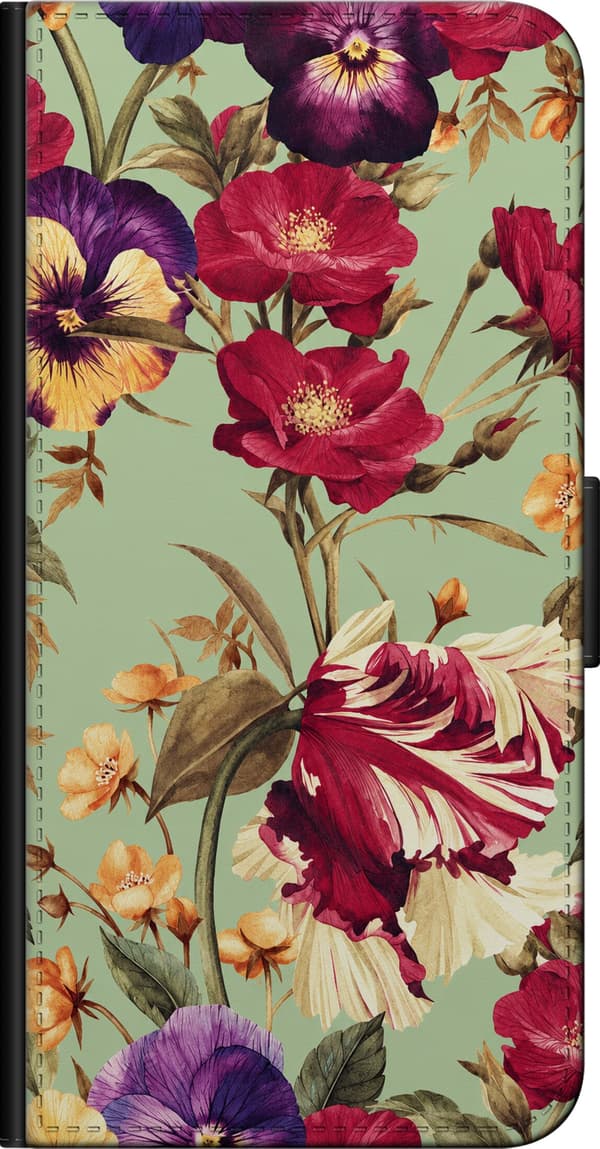 Kompatibelt Plånboksfodral till Samsung Galaxy Note10+ Grön blomsterdröm grön