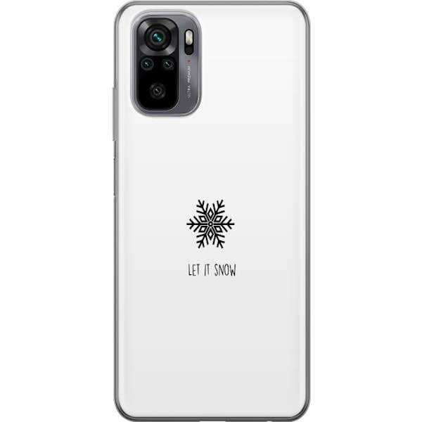 Xiaomi Redmi Note 10S Gjennomsiktig deksel La det snø