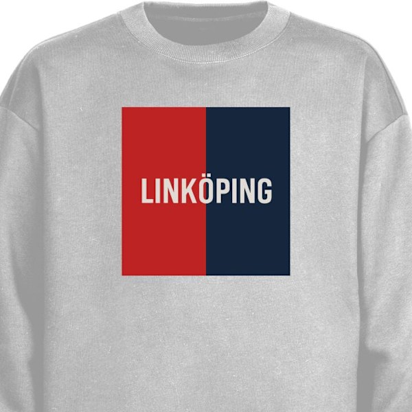 Sweatshirt for Voksen | Klassisk Collegegenser Linköping – grå L