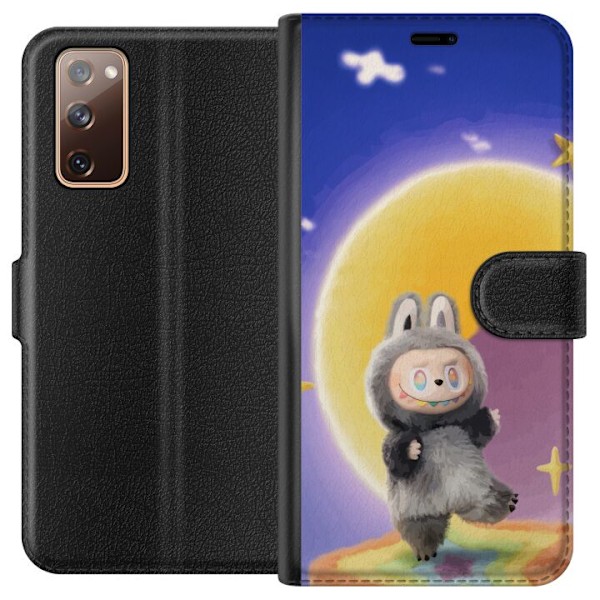 Samsung Galaxy S20 FE Lompakkokotelo Labubu Neon Pop - Neonvä