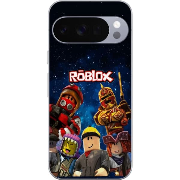 Kompatibelt Mobildeksel til Google Pixel 11 Pro XL Roblox romfigurer spillkarakterer stjernehimmel gaming blå