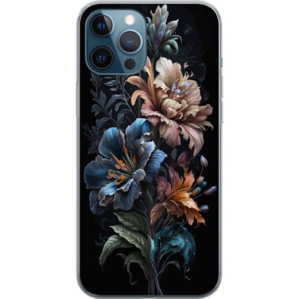 Apple iPhone 12 Pro Gjennomsiktig deksel Blomster