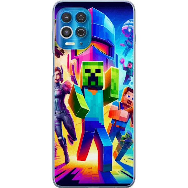 Motorola Edge S Genomskinligt Skal Fortnite vs Minecraft