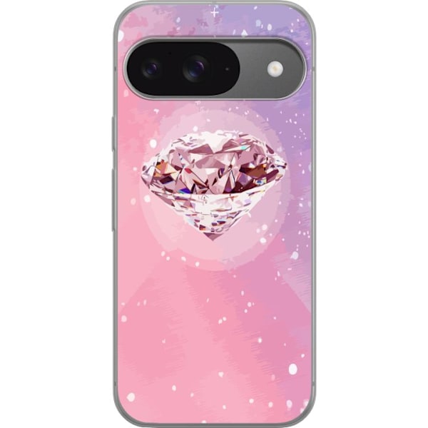 Google Pixel 9 Läpinäkyvä kuori Glitter Timantti